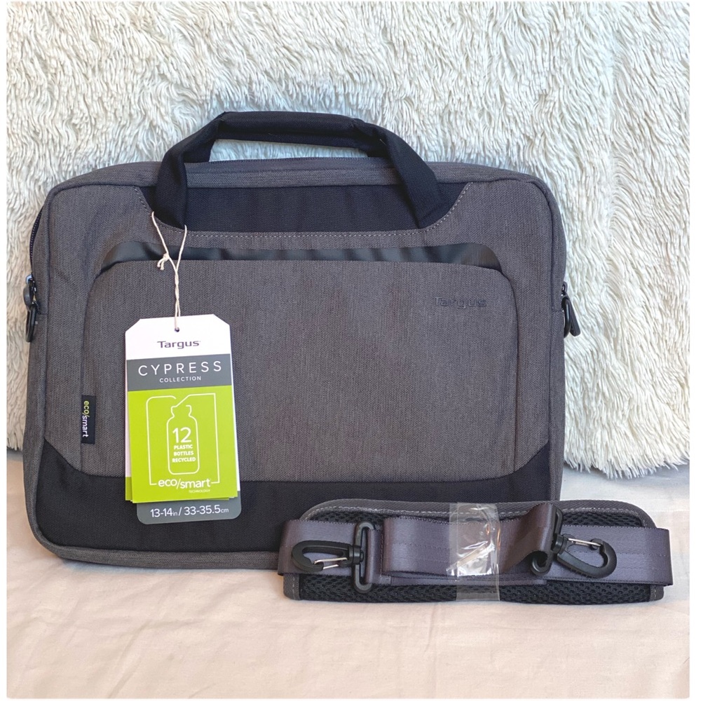 Targus 14” Cypress Slim Briefcase with EcoSmart - Gray NWT